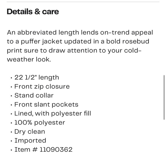 L'AGENCE Jessi cropped floral puffer jacket - Picture 10 of 10